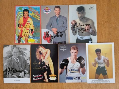 Bundle boxes autograph cards Weller, Darius, Mask, May, Schmeling, Halmich