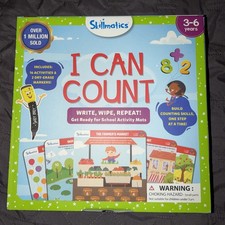 Skillmatics I Can Count Write Wipe Repeat Activity Mats Educational Game Age 3-6