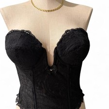 Jezebel Women's Black Corset