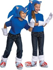 Sonic the Hedgehog Movie Fancy Dress Up Halloween Child Costume Accessory Kit