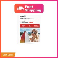 Koala Double Sided Thick Matte Photo Paper 8.5x11 Inch 66LB 50 Sheets  250gs...
