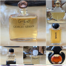 Mixed Brands Miniature Perfume Bottle Lot – Giorgio Armani, Cartier, Rochas