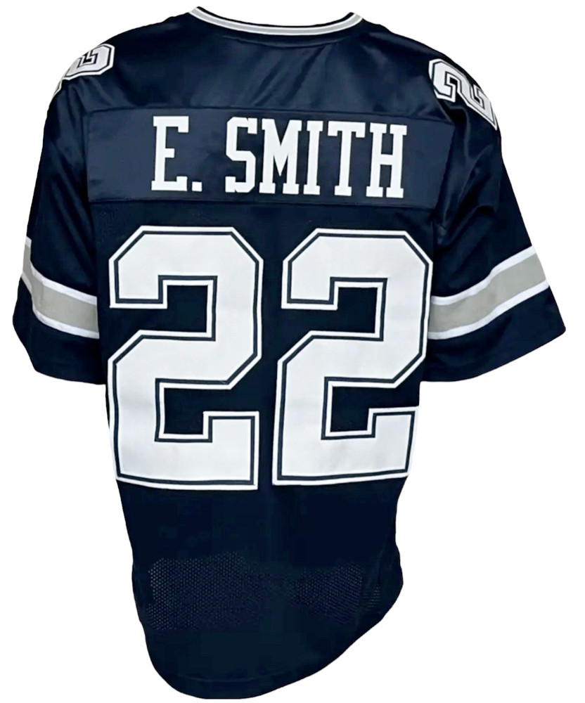 CUSTOM UNSIGNED EMMITT SMITH BLUE JERSEY