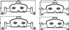 Bremsbelagsatz Scheibenbremse XTRA LINE BREMBO P 85 164X für 8W5 AUDI B9 A4 Q5