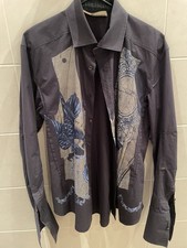 John Galliano Button-Down-Hemd mit Barock-Pri...