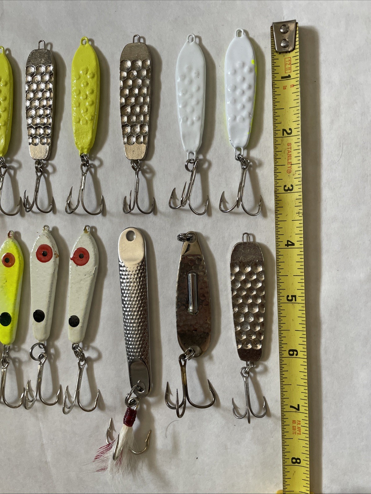 16 FISHING JIGGING CASTING SLAB SPOONS LURES MIXED LOT S11 - Image 3