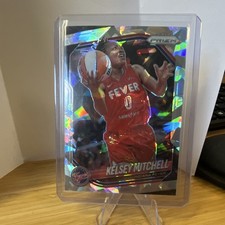Panini 2025 Prizm WNBA Kelsey Mitchell #35 Ice Prizm Indiana Fever