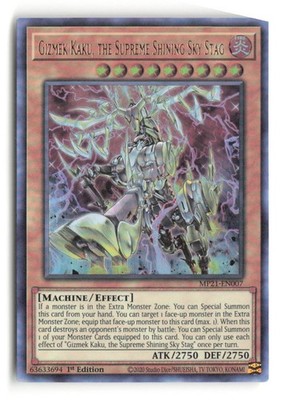 Gizmek Kaku, The Supreme Shining Sky Stag MP21-EN007 Ultra Rare 1st Edition