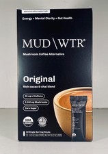 MUD WATER MUDWTR Orig Mushroom Coffee Alt. Cacao & Chai Blend 32 Sticks 8/27