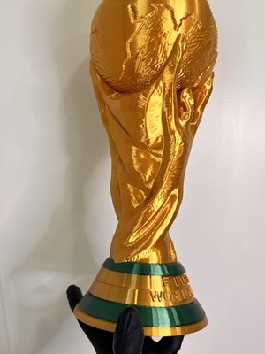 Full Size World Cup Trophy Replica 14.5  Gold Soccer Fan Collectible Printer3D