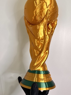 #ad Full Size World Cup Trophy Replica 14.5” Gold Soccer Fan Collectible Printer3D $39.99