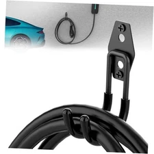 EV Charger Holder Wall Mount Heavy Duty Steel J-Hook Electric Vehicle Charger 