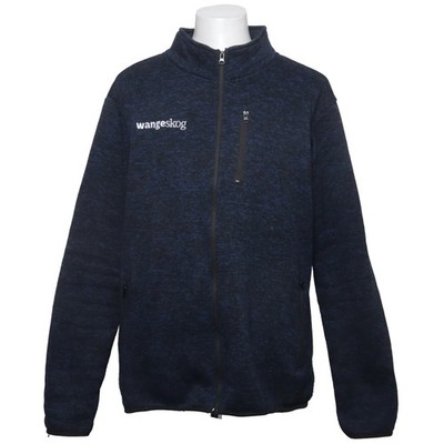 W Collection, Fleecejacke, Herren, Größe: 2XL, Blau, Polyester, Print #Afg