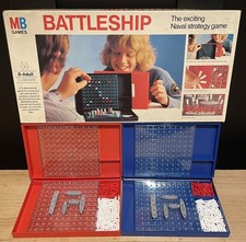 MB Games Battleship Naval Strategy Game 1975 Retro Board Game Complete VGC
