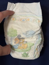 Vintage Huggies Size 1 Baby Diaper - Mickey Mouse And Pluto