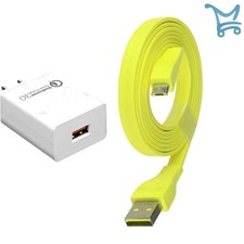 USB Charging Cable Micro USB for UE Speakers with QC3.0 Fast Wall Adapter