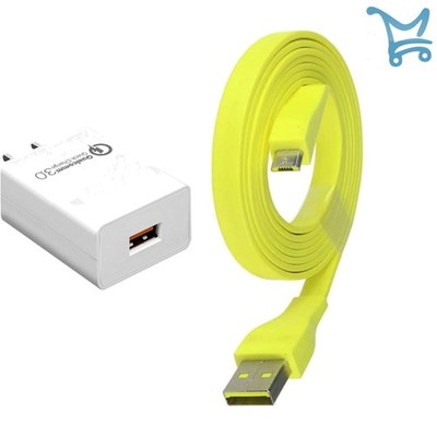 USB Charging Cable Micro USB for UE Speakers with QC3.0 Fast Wall Adapter