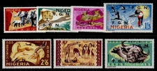 NIGERIA GVI SG, 1968 SELECTED UNLISTED part SET, F.G.N OPT. NH MINT.