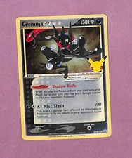 Greninja Gold Star SWSH144 Black Star Promo Holo Celebrations Pokemon Card NM