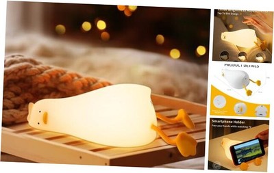 LED Lying Flat Duck Night Light, 3 Level Dimmable Nursery Nightlight,Cute 