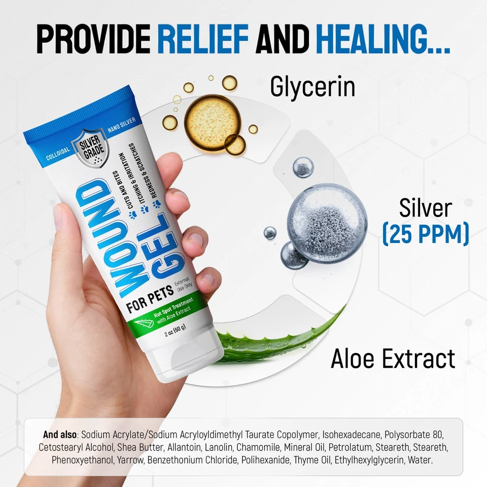 Wound & Itch Gel for Pets – Dog Cone Safe, Gentle Care – 2 Oz Tube - Image 3 of 4