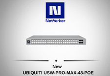 NEW Ubiquiti UniFi USW-PRO-MAX-48-POE 48 Port 48x2.5GbE 10G PoE Switch