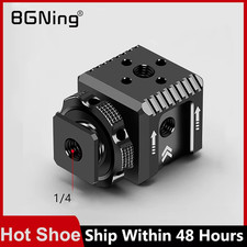 Triple Hot Shoe Mount Adapter Cold Shoe Extension Mount Monitor Holder Mic Fill