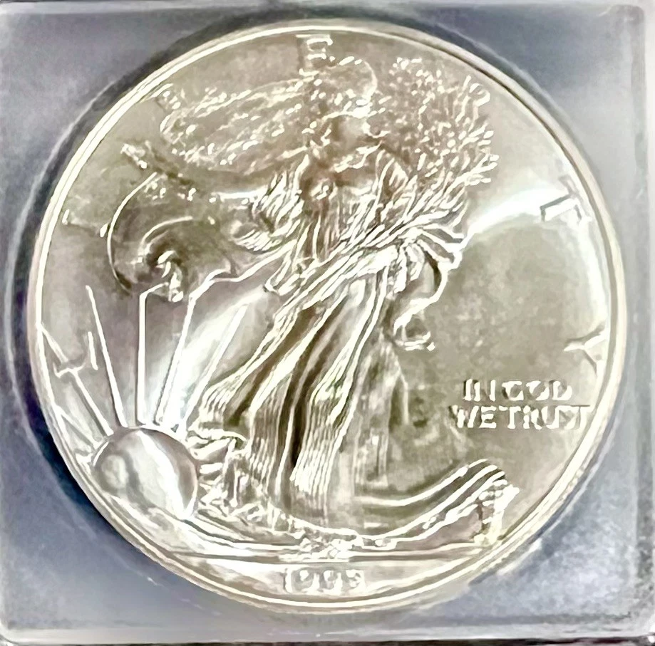 American Silver Eagle MS70 ICG 1999 Foto 2 de 4