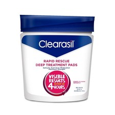 Clearasil Rapid Rescue Deep Treatment Acne Face Pads, 90 Count