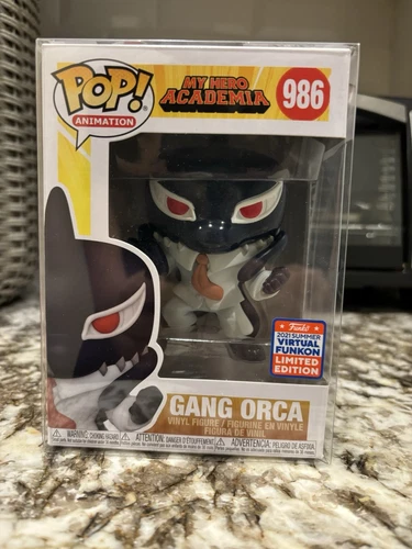 My Hero Academia Funko Pop 986 Gang Orca with 2021 Virtual Funkon Sticker