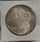 1881 S US Morgan Silver Dollar $1 Unc Nice Toning