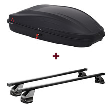 Dachbox G3 Spark 320 + Dachträger Menabo für Audi A4 Limousine Typ 8K/B8 set