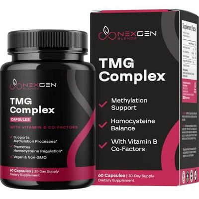 TMG Trimethylglycine Supplement with Methyl B Complex - 500mg Betaine TMG with B