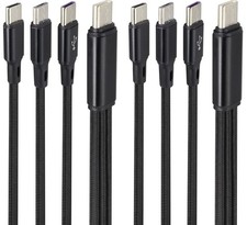 AAOTOKK 2Pack/4Ft 3 in 1 USB C Type C to Dual c Micro, 4Ft-2Packs/Black