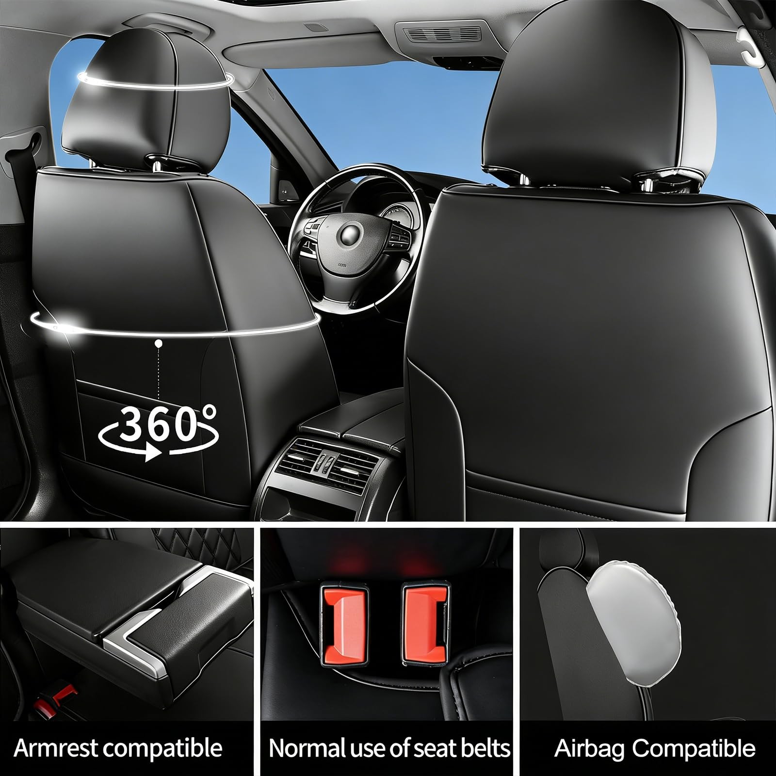 Banklif Fit for Wrangler Seat Covers Compatible with Jeep Wrangler 2005-2025 ... thumbnail 5