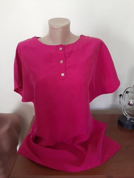 Women Silk and Soie Shirt Pink 36 / S / 44
