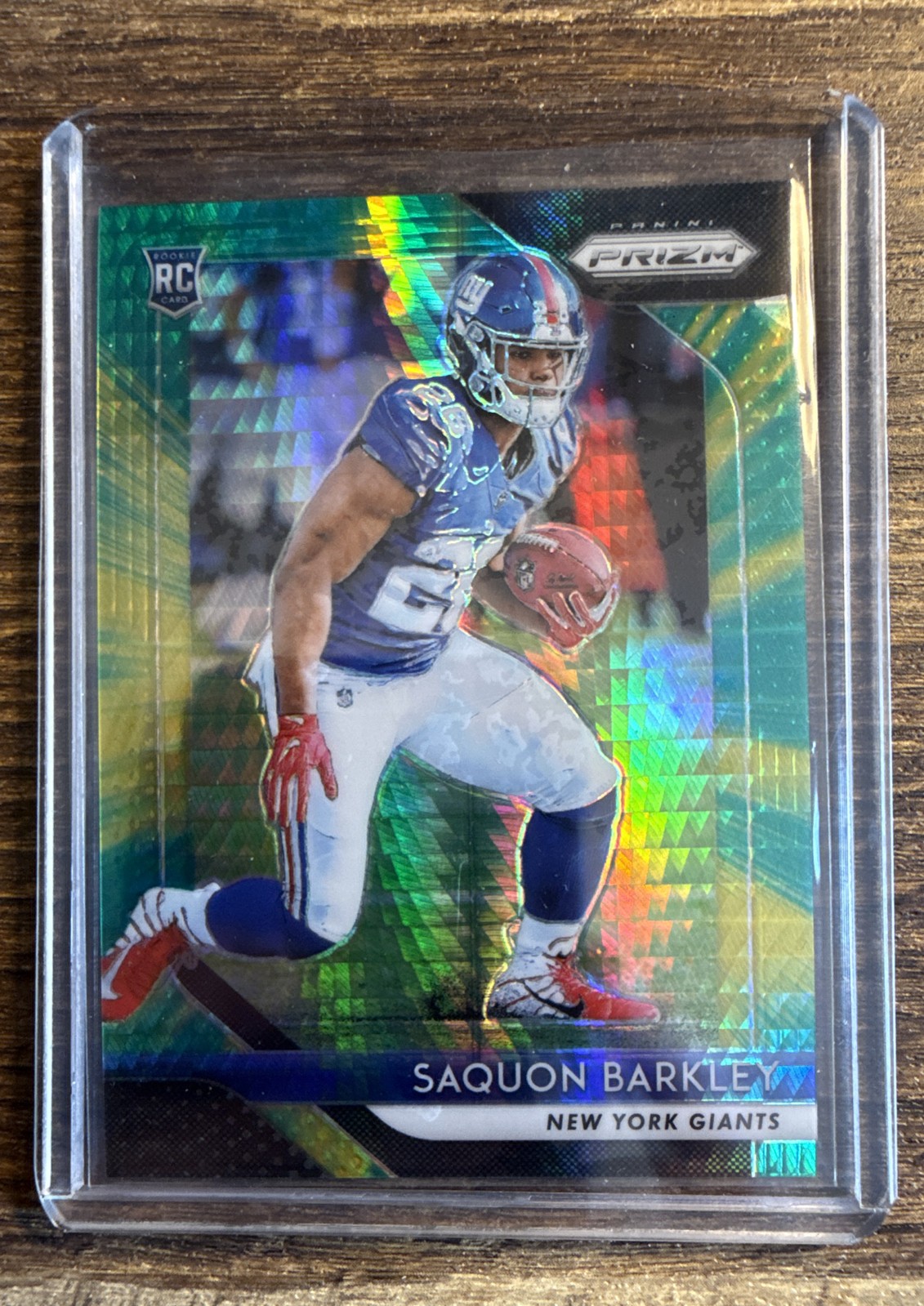 2018 Panini Prizm - Rookie Saquon Barkley #202 Hyper Prizm /275 (RC)