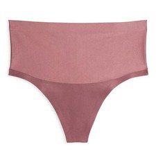 Victoria's Secret Body by Victoria Smoothing Shimmer Thong Panty XL Rose NEW