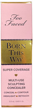 TOO FACED BORN THIS WAY NATURAL BEIGE SUPER COVERAGE MULTI-USE CONCEALER NIB