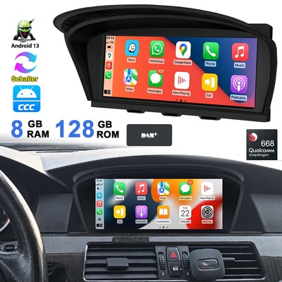 8.8'' 8+128G CarPlay Android13 Autoradio GPS Navi für BMW E60 E61 E63 E90 E91 CCC