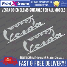 VESPA SIDE & LEGSHIELD Badge EMBLEM raised Sticker for PX T5 GTS GT S LX PK GS