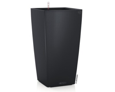 Pflanzvase Lechuza Cubico Color Kunststoff 22 x 22 x 41 cm schiefer inkl. Pflanz