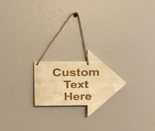 Custom Personalised Name Boy Girl Wooden Signs Hanging Decor Wall Room Door Sign