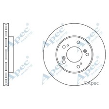 2x Brake Discs Vented For Honda Odyssey RA 2.3 Apec Red Front 45251S2HN00