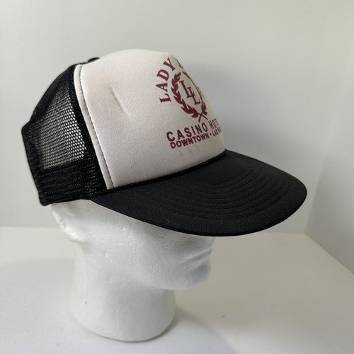 Vintage Lady Luck Casino Las Vegas Trucker Hat Cap Mesh Back - Picture 8 of 11