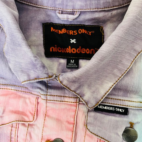 Members Only X Nickelodeon RugRats Jean Jacket tye dye size childrens M - Picture 12 of 15