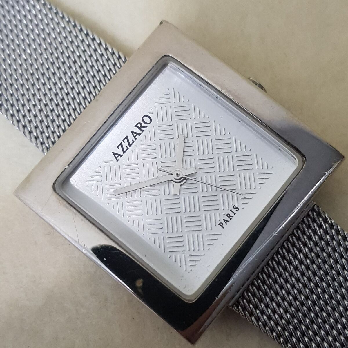 Azzaro Quartz Analog Watch Silver Dial Stainless Steel Azzaro Quartz Analog Watch Silver Dial Stainless Steel