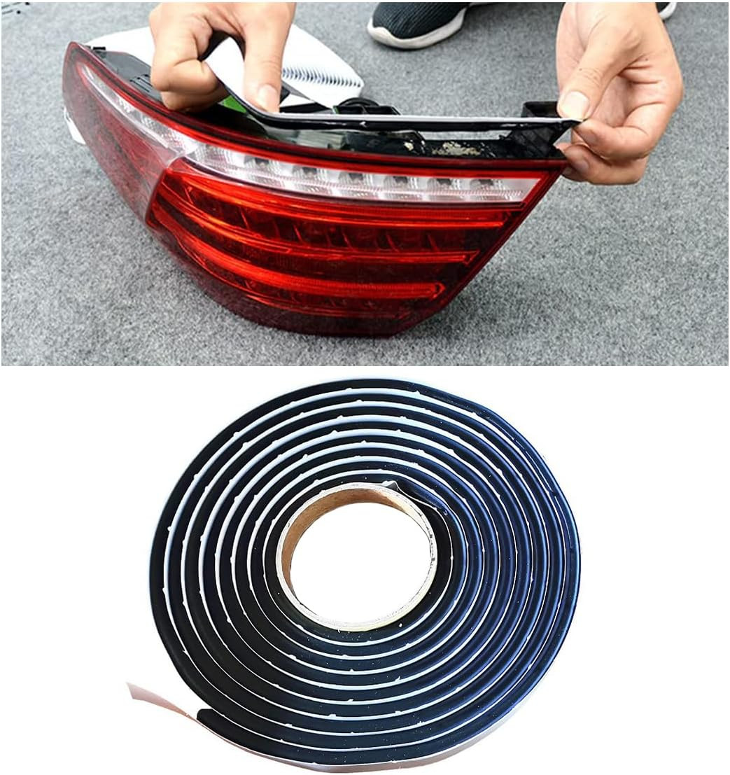 8Mm×13Ft Butyl Rubber Sealant Tape, Waterproof Butyl Rope Putty Tape, Headlight 