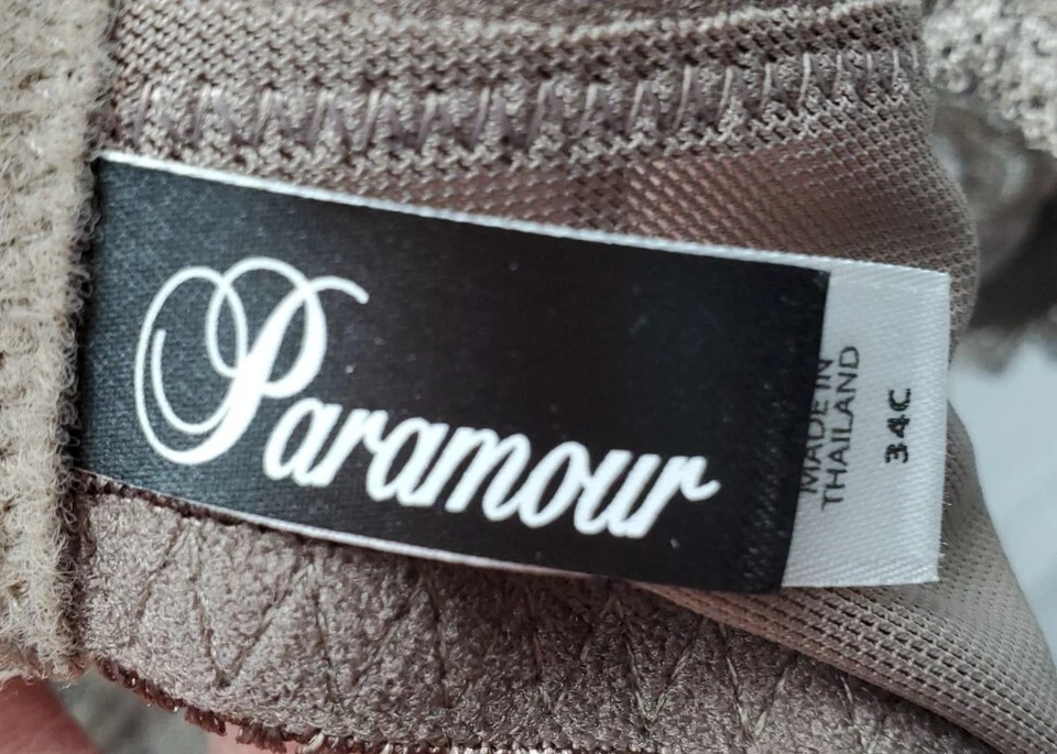 Sujetador de encaje sin forro visón Paramour Peridot 34C Foto 4 de 4