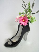 Dekofigur High Heel Milano Schwarz-Silber Ca. 8,0 X 21,5 X 20,0 Cm (T/B/H)